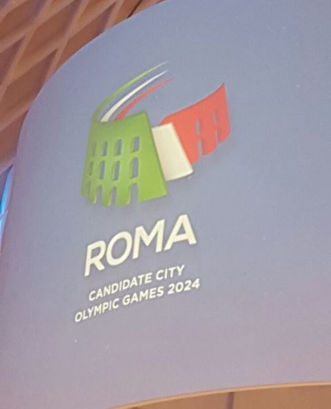 logo roma 2024 proiettato